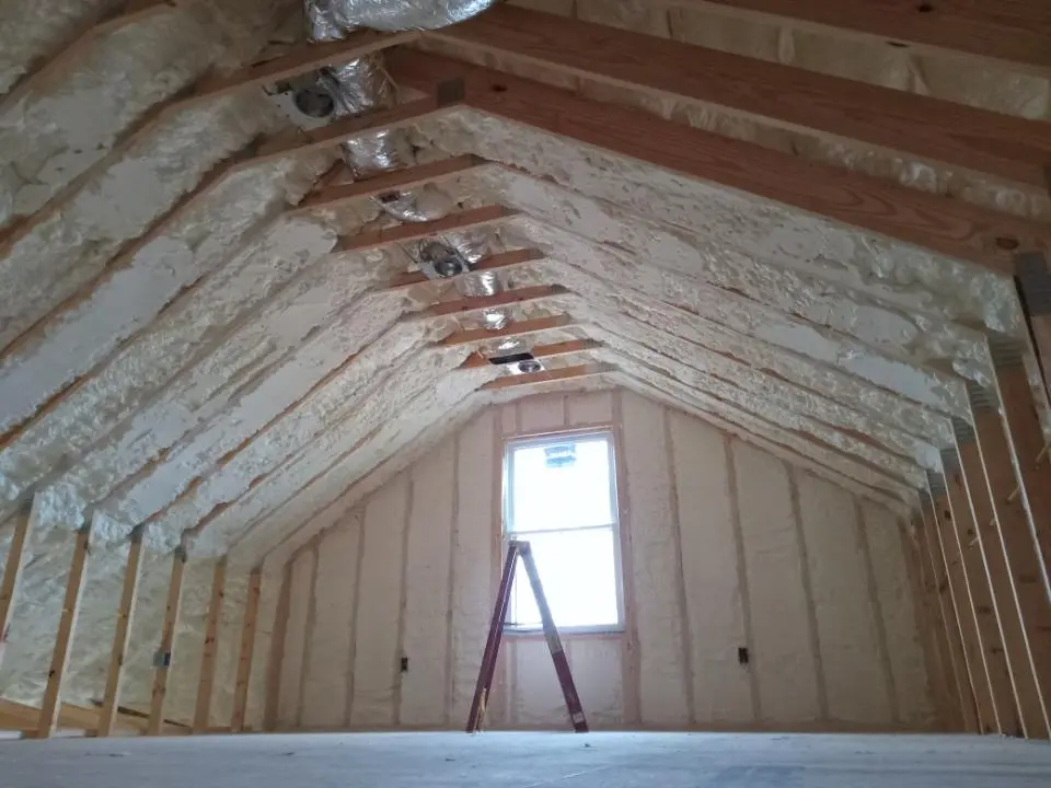 Spray foam roofing application for Crawl Space Insulation project in Zephyrhills West
